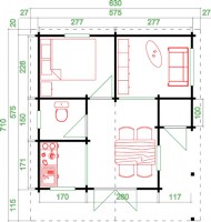 садовый домик 162